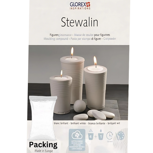 Praf Ceramic Hard Stewalin, pentru Recipiente si Modelare alb