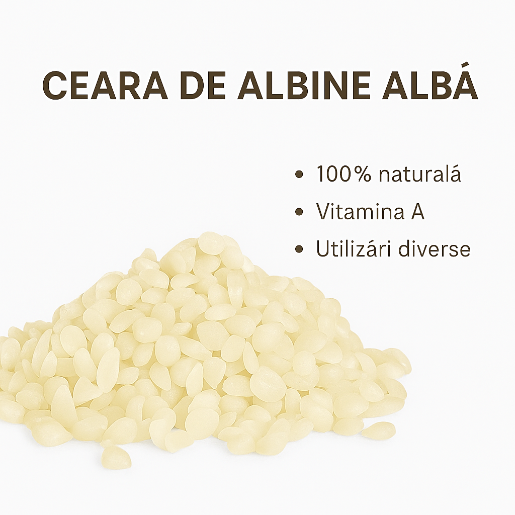 Ceară de Albine Albă – 100% Naturală, Purificată și Multifuncțională