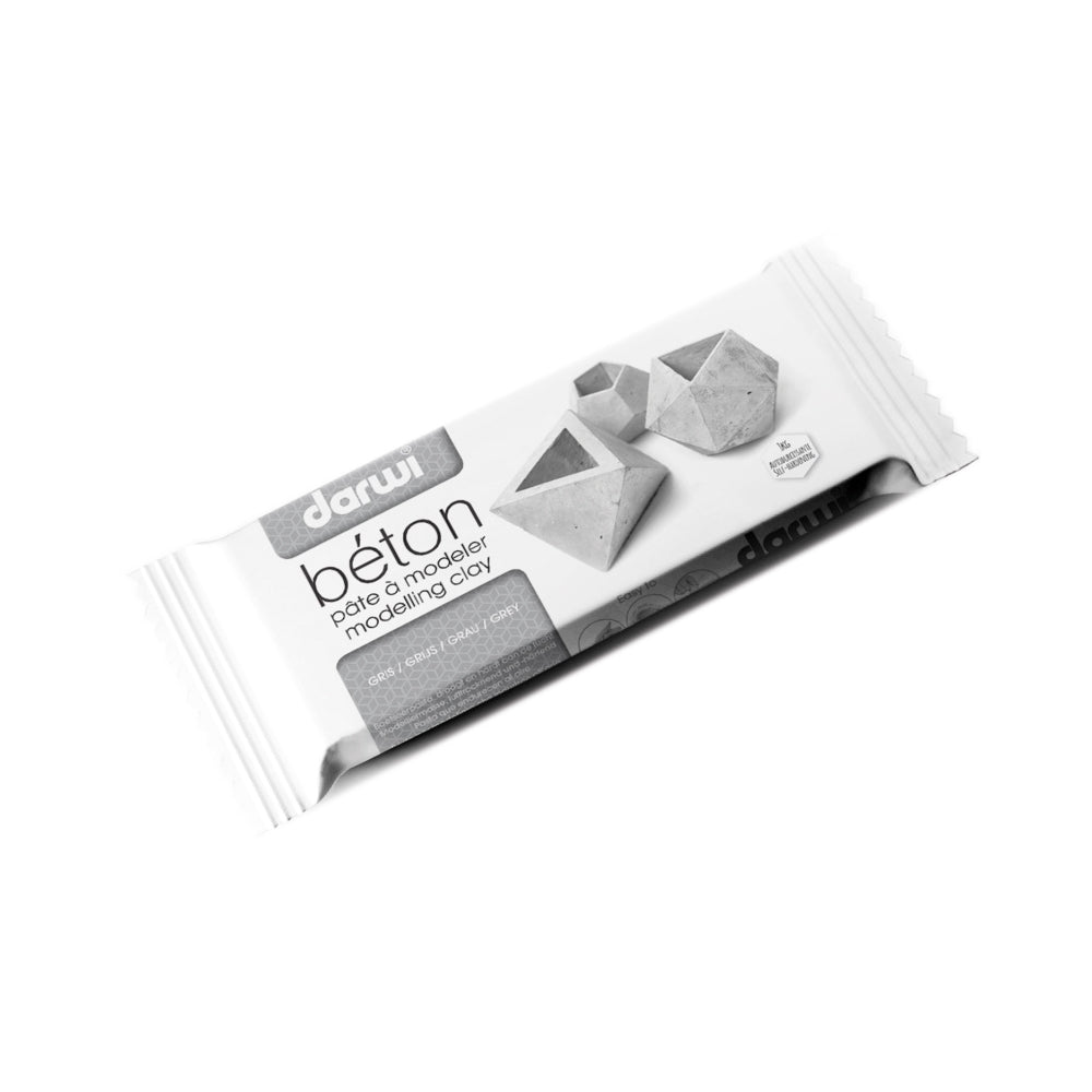 Pastă de Modelaj Autoîntăritoare Darwi Beton 1kg – Aspect Beton, Proiecte Creative