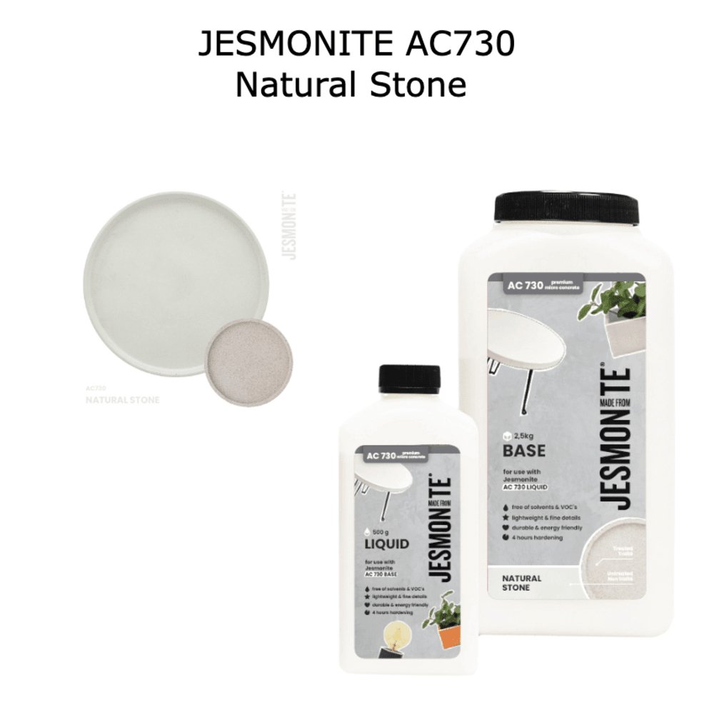 Jesmonite AC730 DUO SET 500ml + 2.5kg Natural Stone - eMaterial