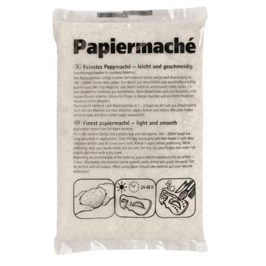 Papiermaché 200g – Pulbere de Modelaj Naturala din Celuloza