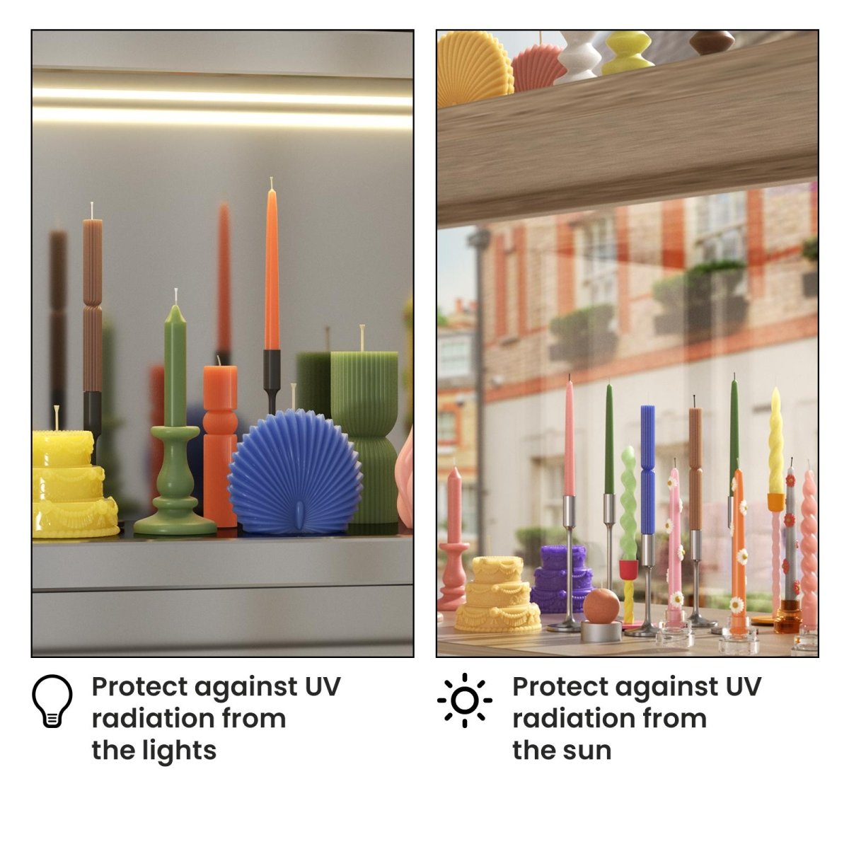 Inhibitor UV pentru Lumânări, Protecție la Decolorare, 42 g și 227 g