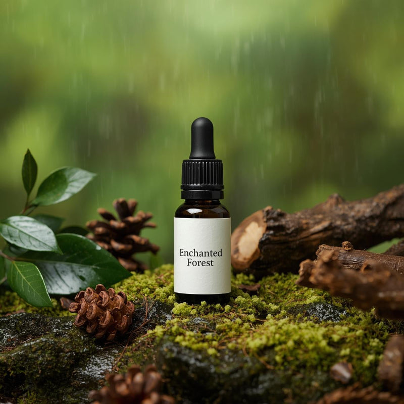 Ulei parfumat Enchanted Forest cu esență proaspătă de pădure și mușchi verde