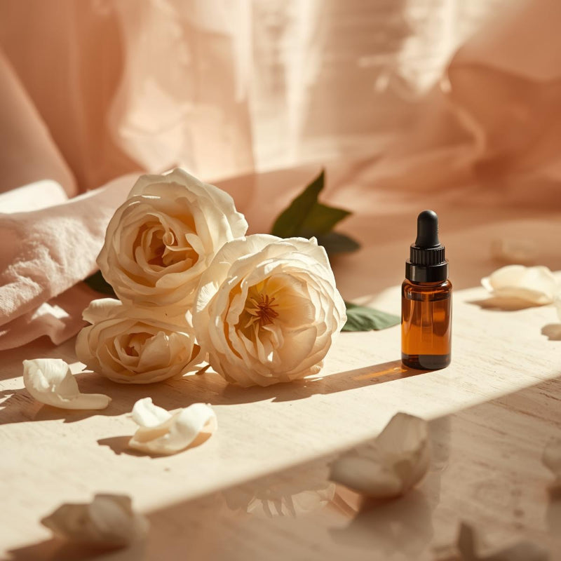 Ulei parfumat English Rose cu aromă clasică de trandafir englezesc și note delicate florale