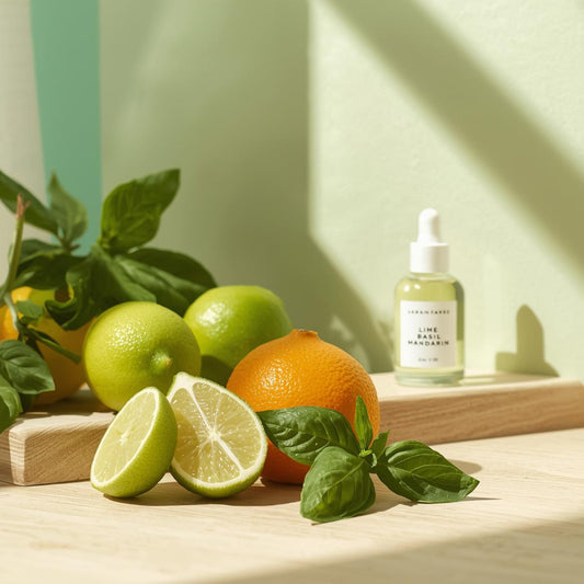 Ulei parfumat Lime Basil & Mandarin cu note citrice și accente verzi de busuioc
