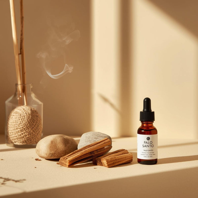 Ulei parfumat Palo Santo cu note lemnoase și rășinoase pentru o atmosferă calmă și purificatoare