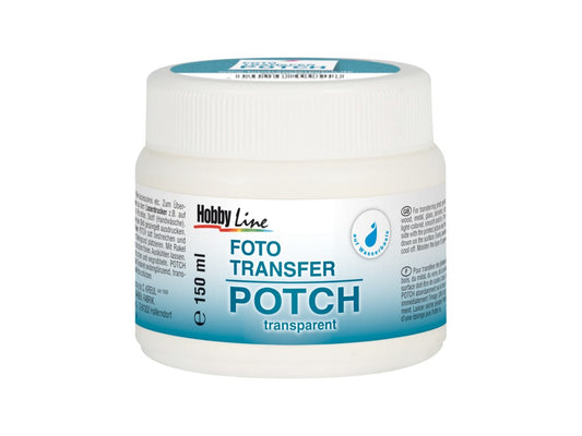 KREUL Foto Transfer Potch 150 ml – Soluție pentru Transfer Imagini pe Lemn, Textil, Sticlă, Lumânări și Ceramică