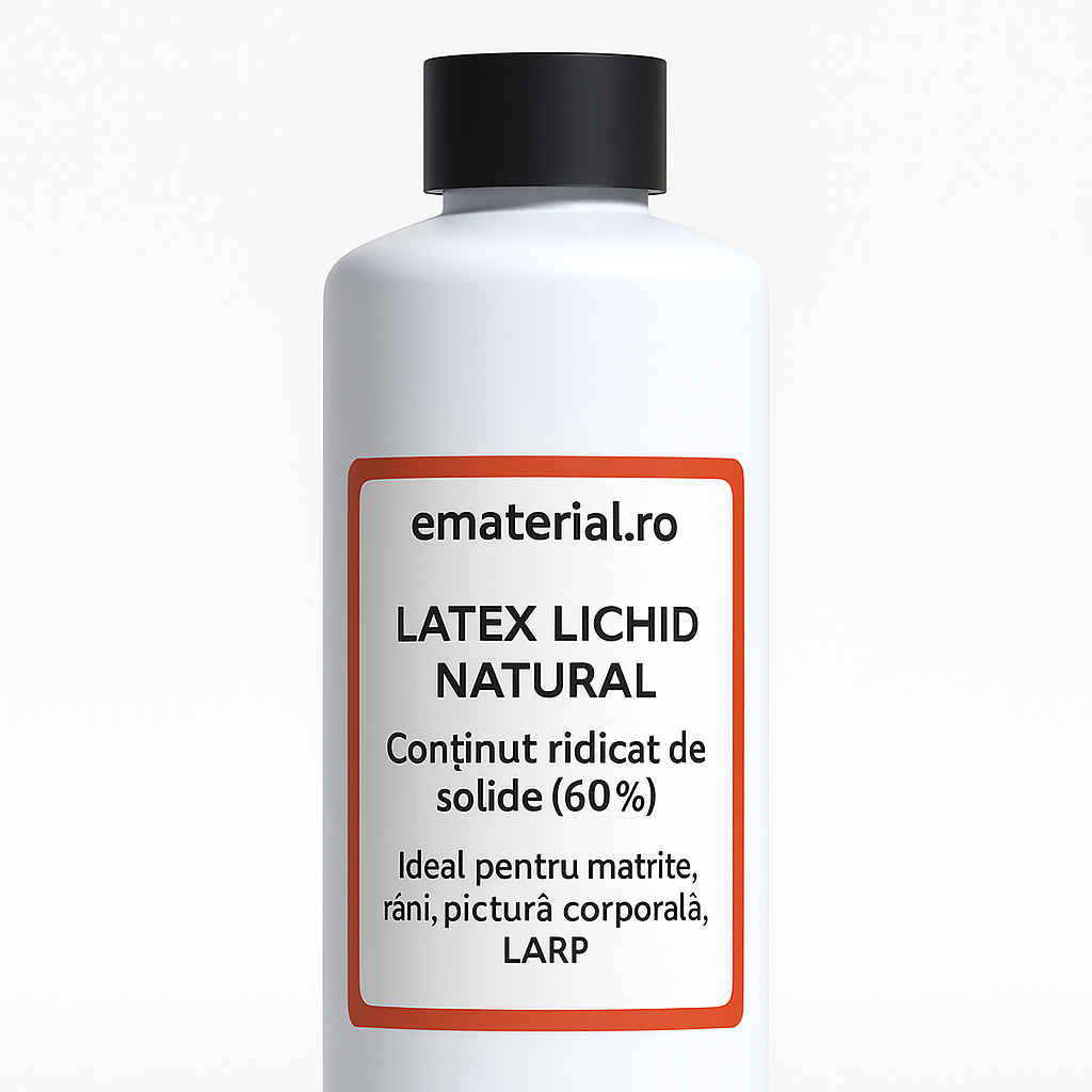 Latex lichid natural – 1L – ideal pentru matrițe, textil, LARP, decor artistic