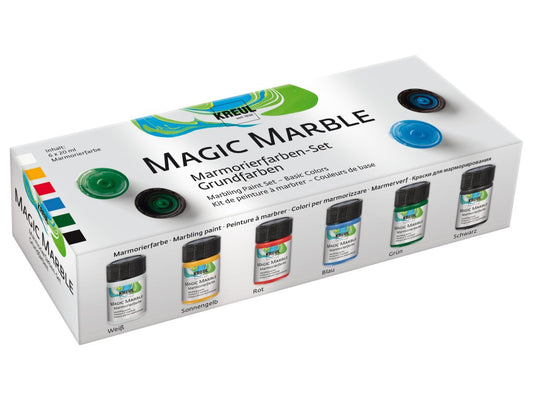 Vopsea Kreul Magic Marble Basic - Set 6 culori x 20 ml