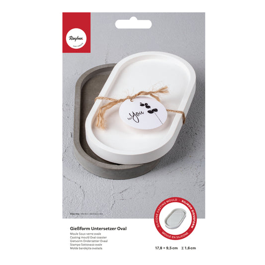 Matriță din Silicon Ovală 17,8 x 9,5 cm – Rayher