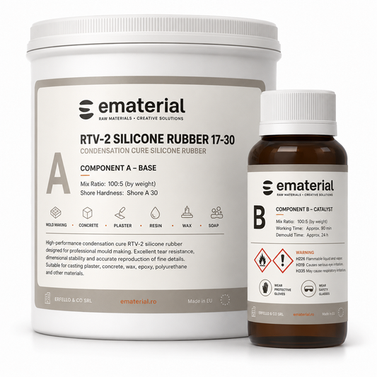 Silicon Tip 17 RTV pentru Matrițe, Shore 30, Condensare 100:5